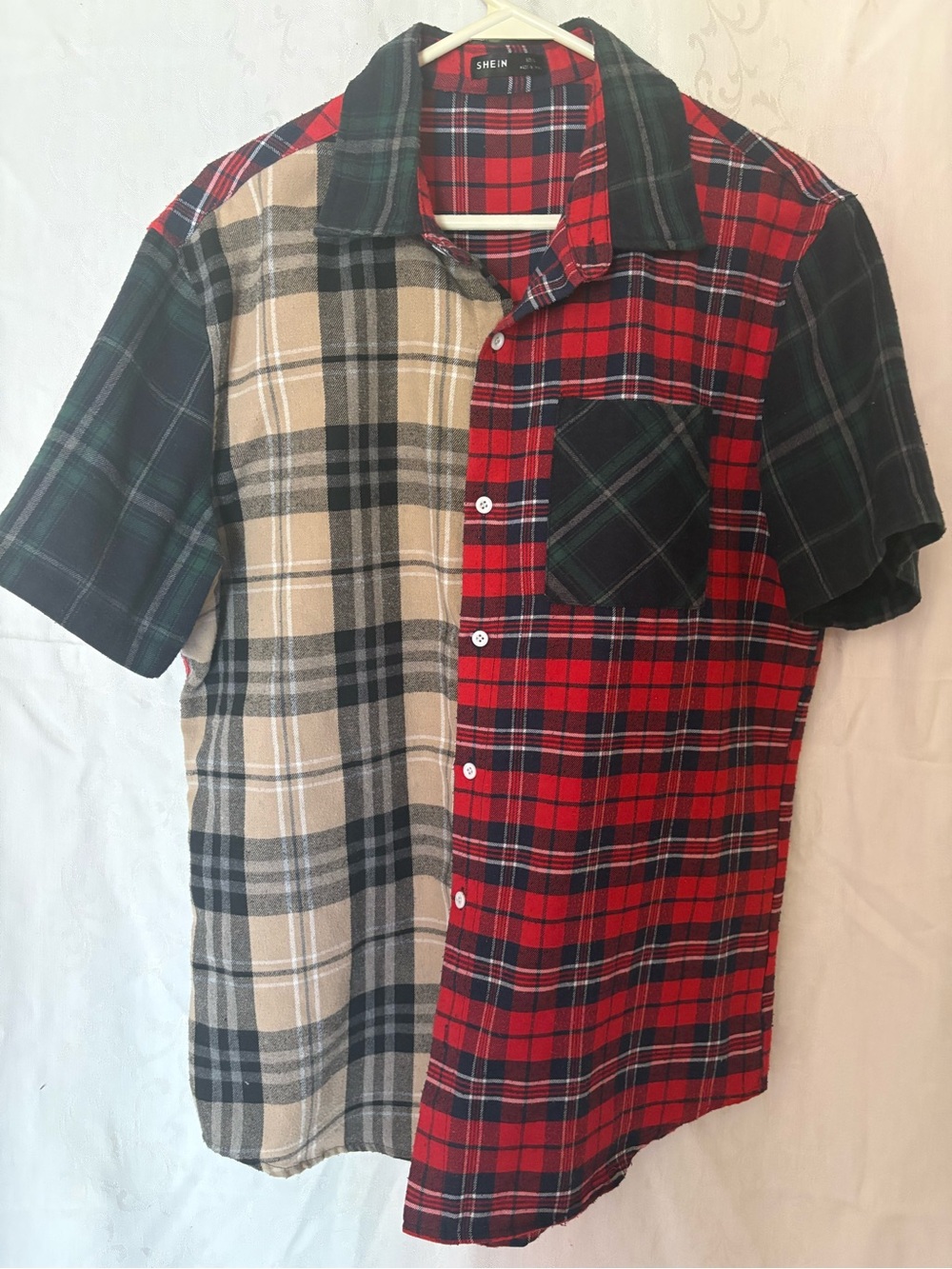 SHEIN Men’s Patchwork Flannel